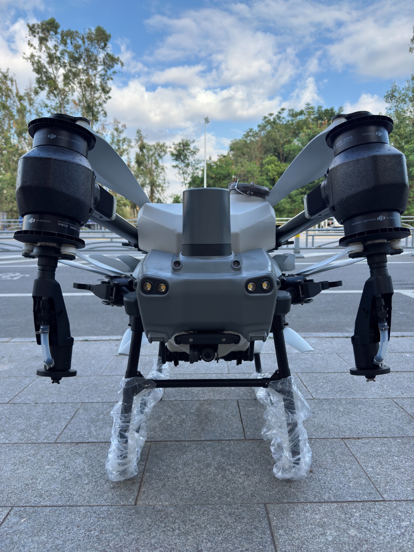 T50 airframe · front view